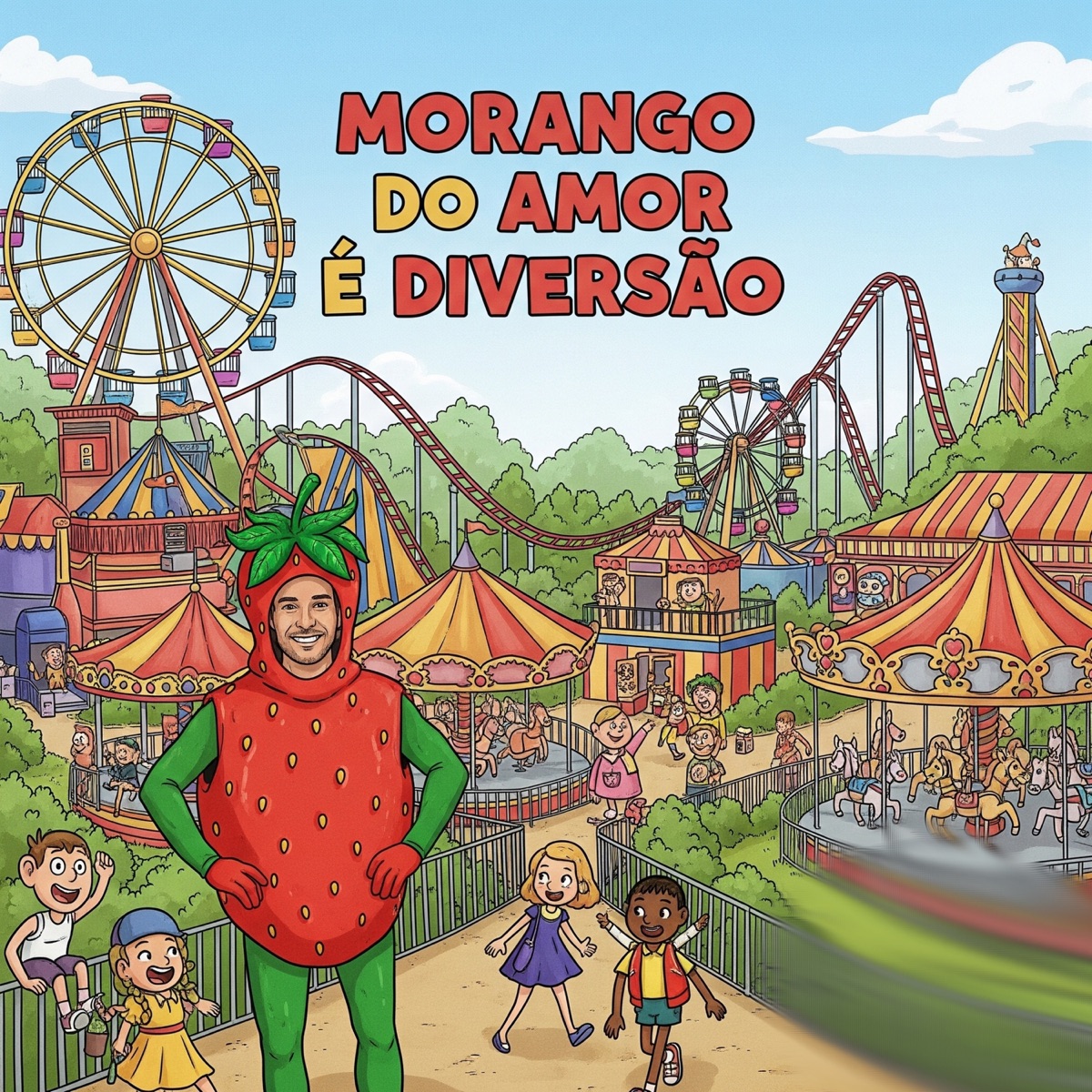 MORANGO DO AMOR É DIVERSÃO - Single by Mc Bocão Capixaba & Audio Original album cover