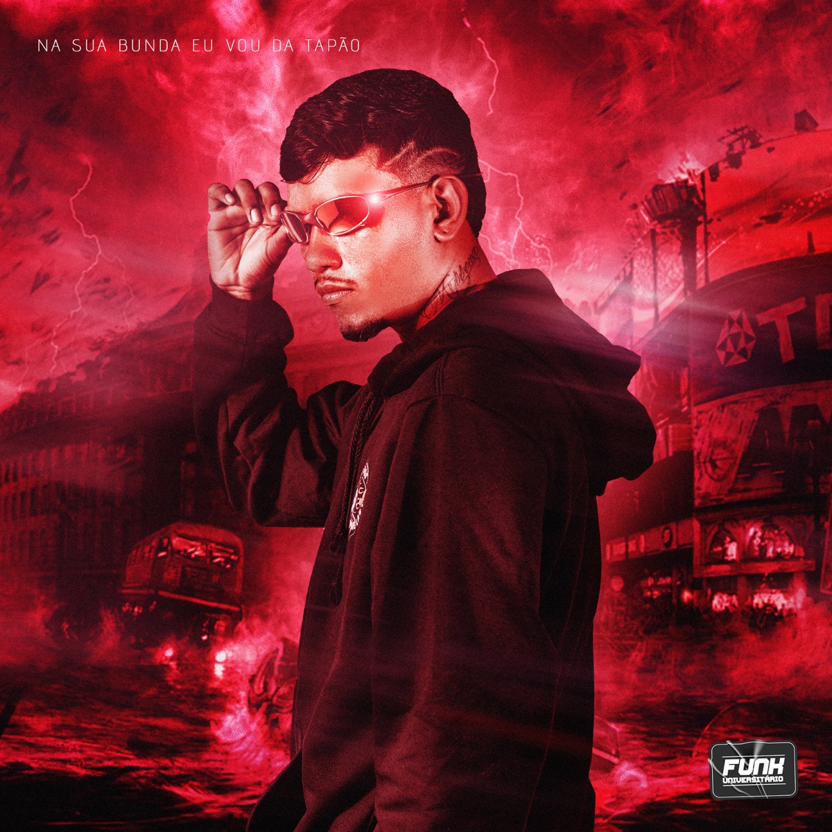 NA SUA BUNDA EU VOU DA TAPÃO - Single by Funk Universitário, MC Buraga & MG DJ album cover