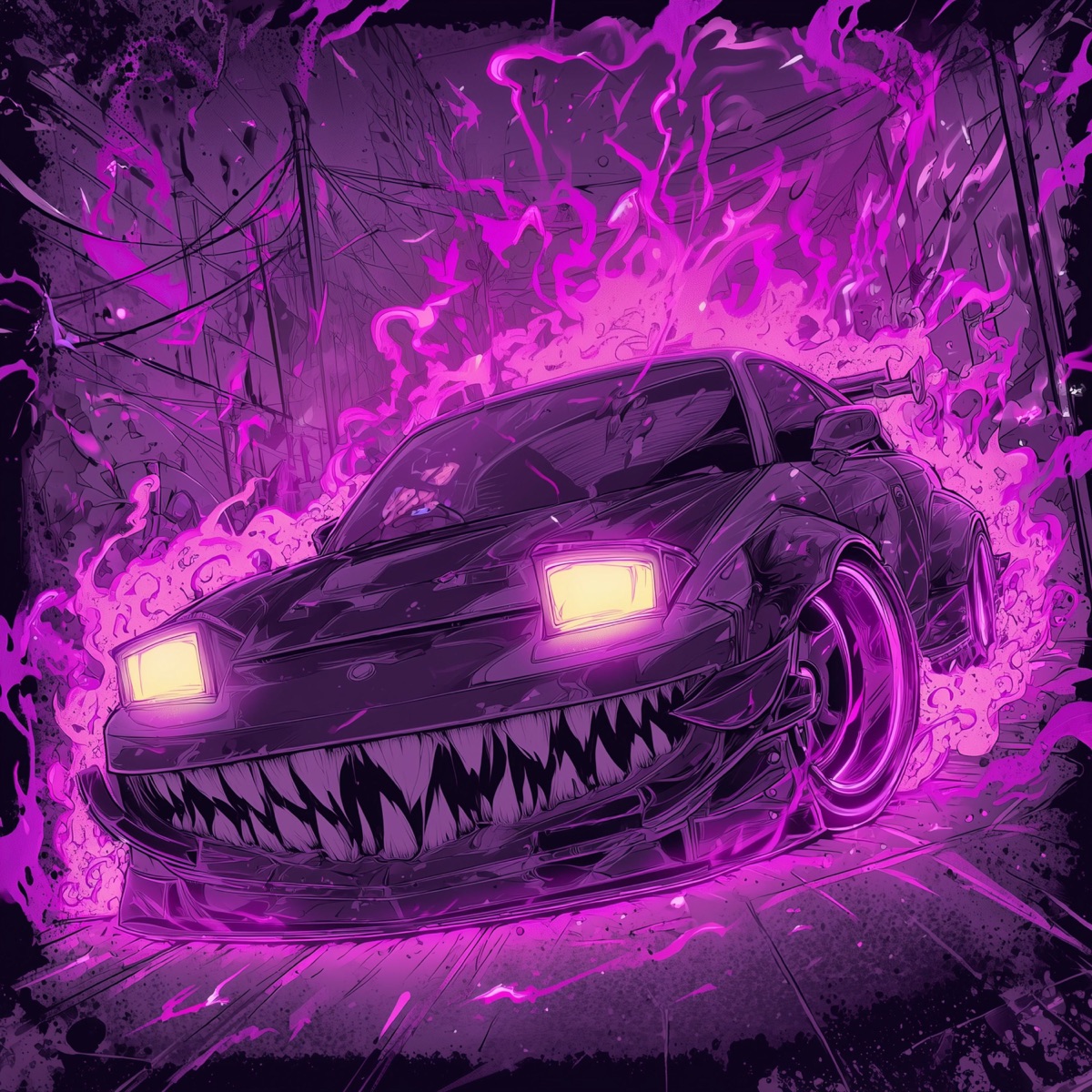 ASPHALT DREAMS - Single by GigaPhonk & Xhall album cover