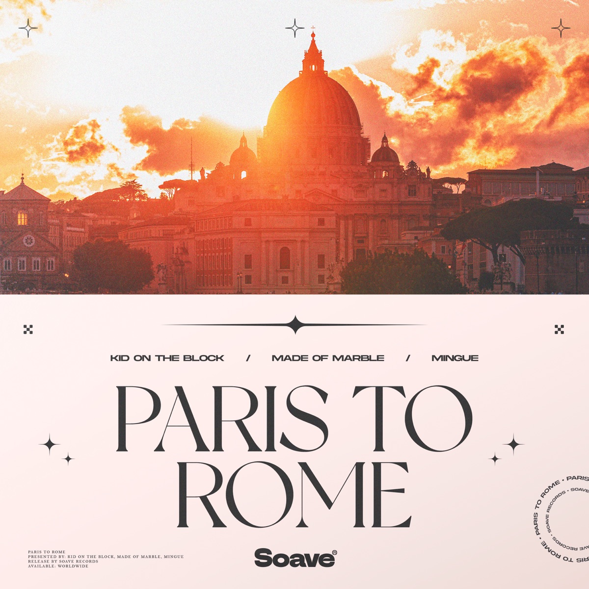 Paris To Rome - Single by Kid On The Block, Made Of Marble & Mingue album cover