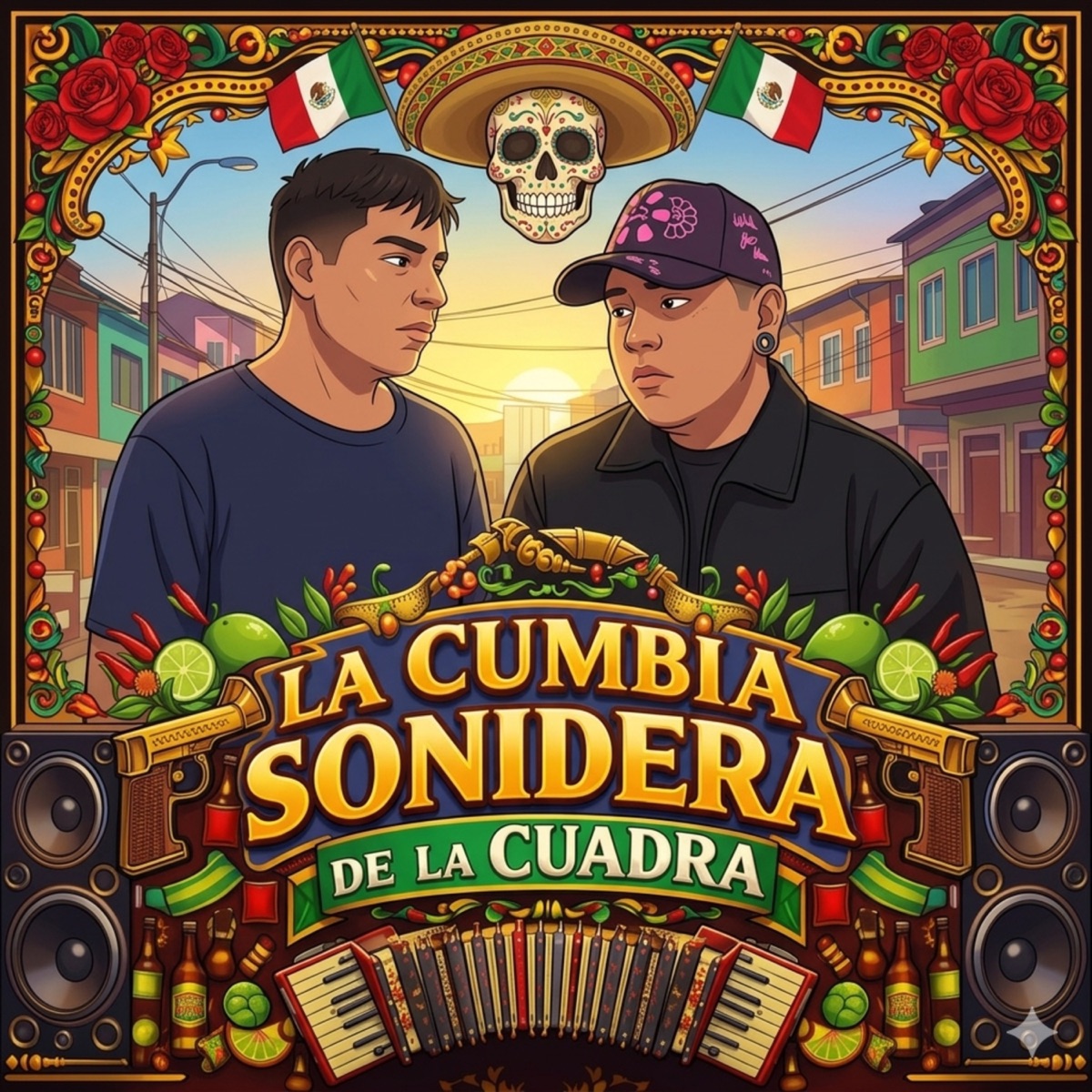 La Cumbia Sonidera de la Cuadra - Single by Hades Zp & THE BROOCK album cover