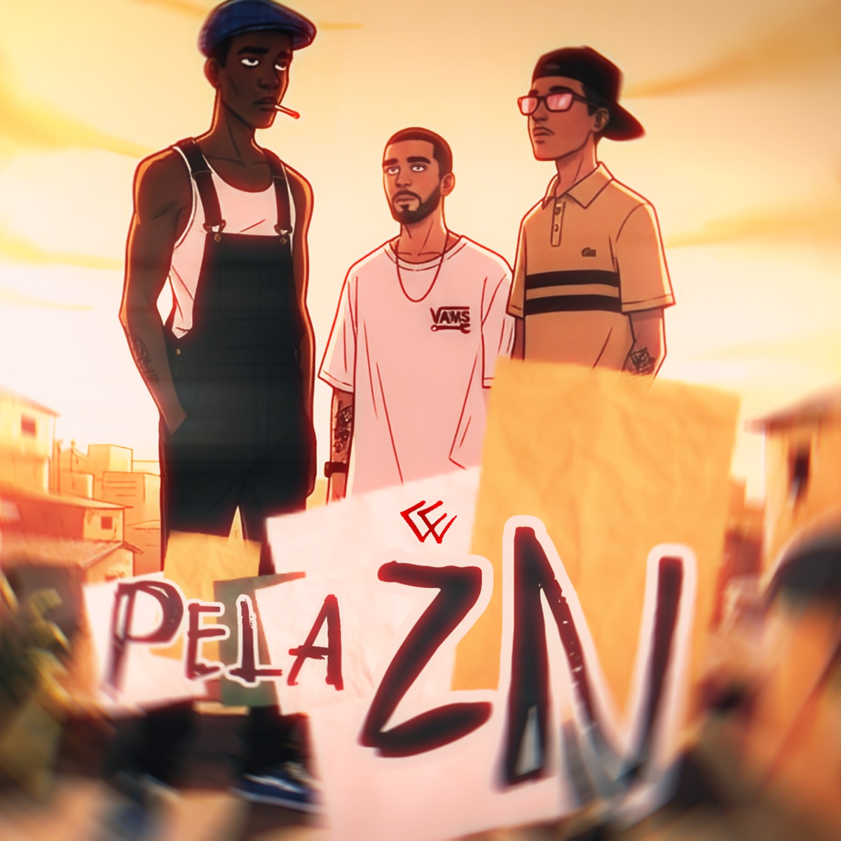 Pela Zn (feat. Guerraz, L.QUINZE & nawave) - Single by Caótica Essência album cover