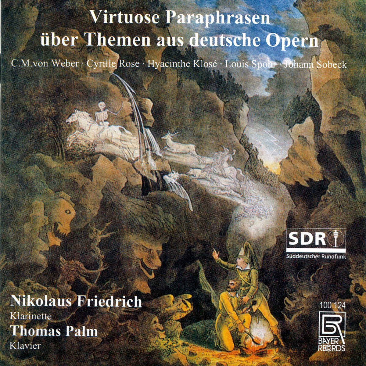 Virtuoso Paraphrases of German Operas for Clarinet & Piano by Nikolaus Friedrich & Thomas Palm album cover