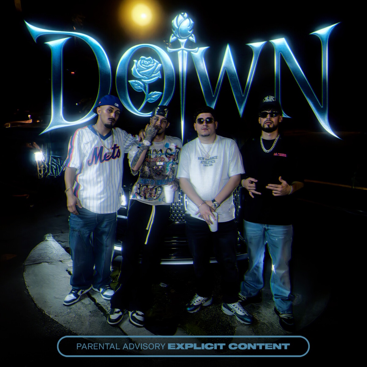 DOWN (feat. Motion on the Beat & El Blxnco) - Single by Javy Hustle, El Whitey, SuperJavi & ELE EME album cover
