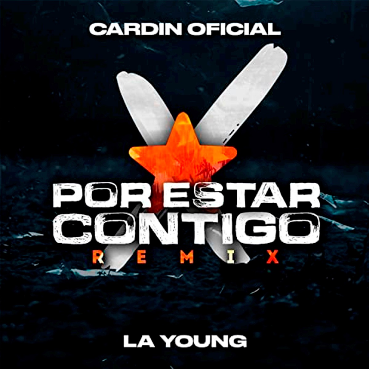 Por Estar Contigo (Remix) - Single by Cardin Oficial & LA Young album cover
