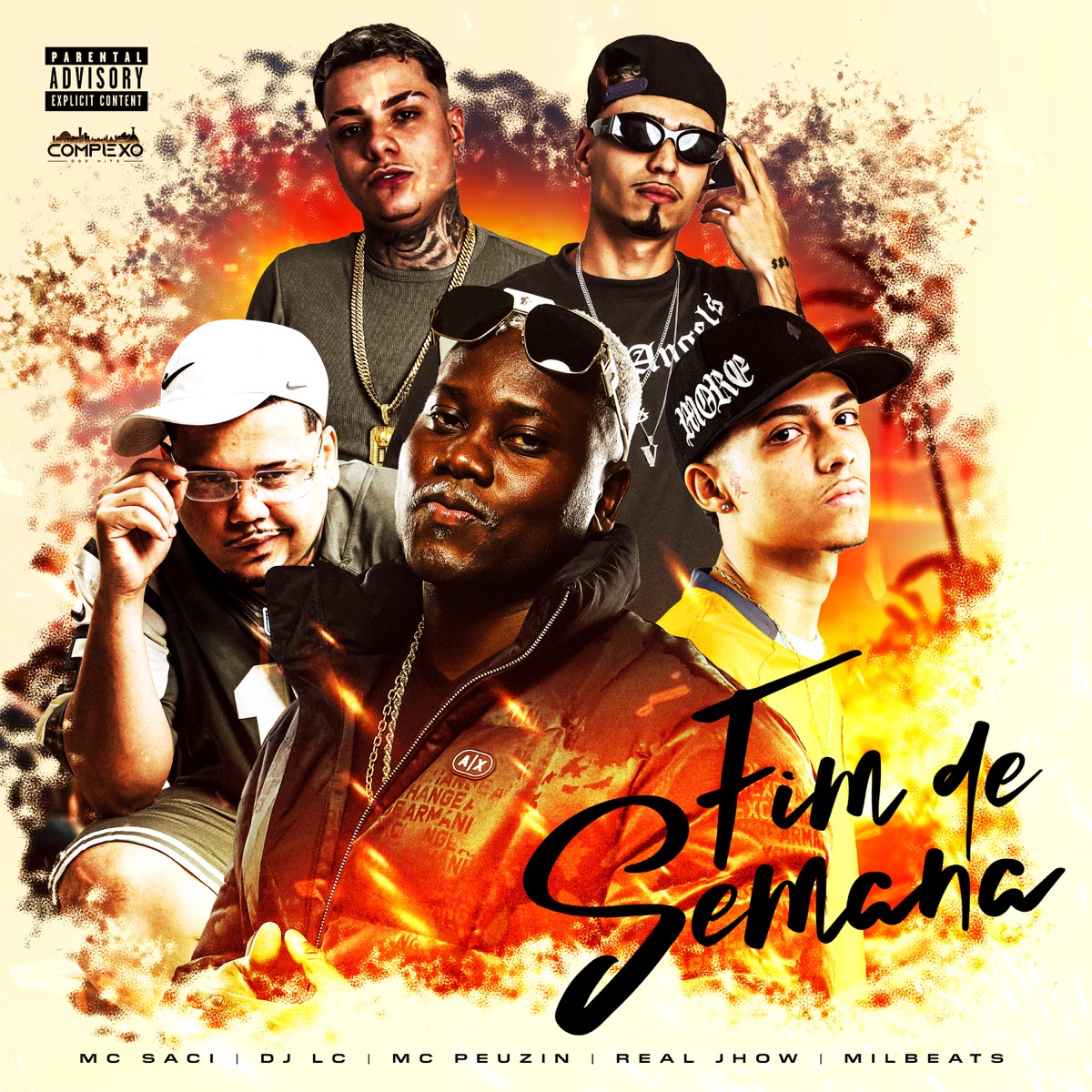 Fim de Semana (feat. Dj Lc & Real Jhow) - Single by MC Saci, Mc Peuzin & Milbeats album cover