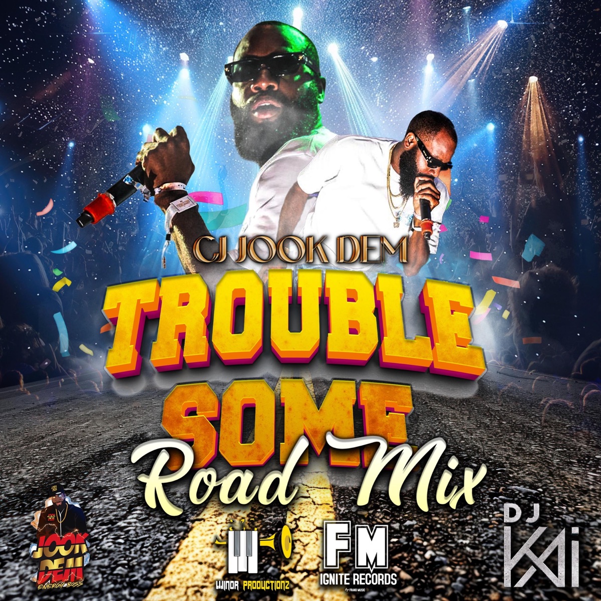Troublesome Roadmix Dj Kai - Single by CJ Jook Dem album cover