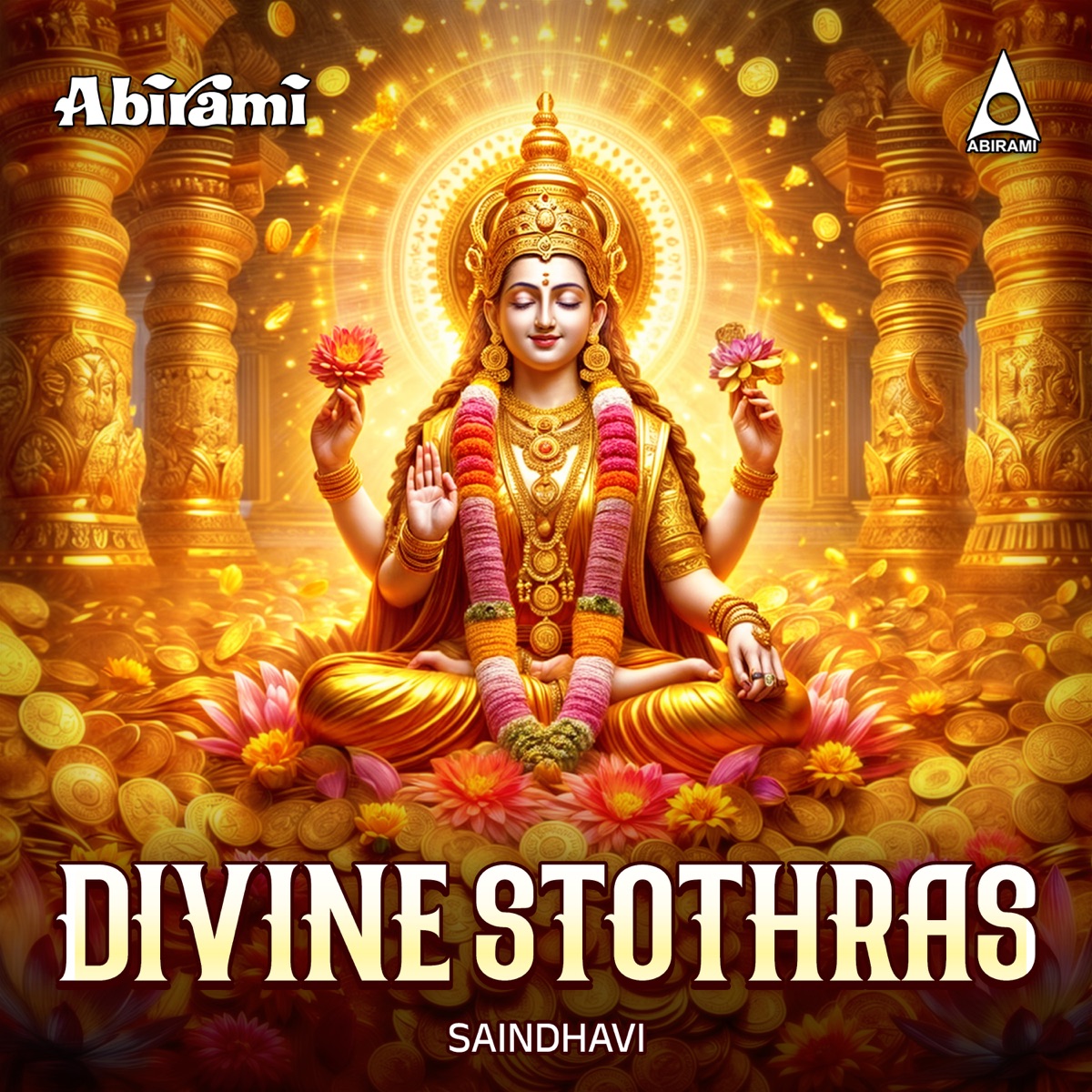 Divine Stothras by Saindhavi album cover