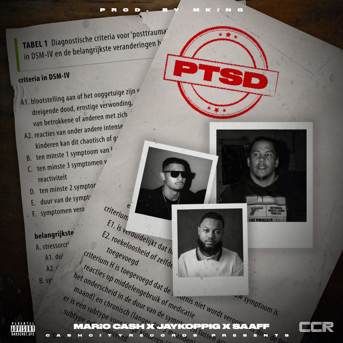 Ptsd - Single by Mario Cash, Saaff & JayKoppig album cover