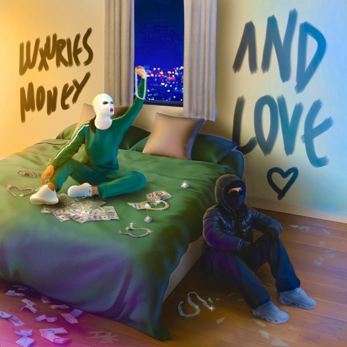 Luxuries, Money and Love by Oveer Lee album cover