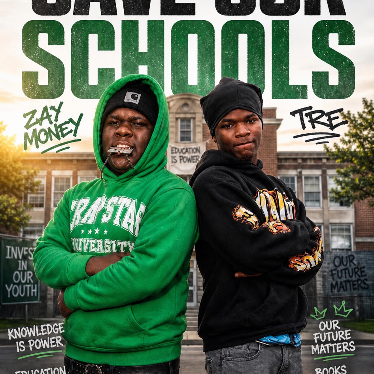 SAVE OUR SCHOOLS (feat. Tre da dancer) - Single by Zaymoney._215 album cover