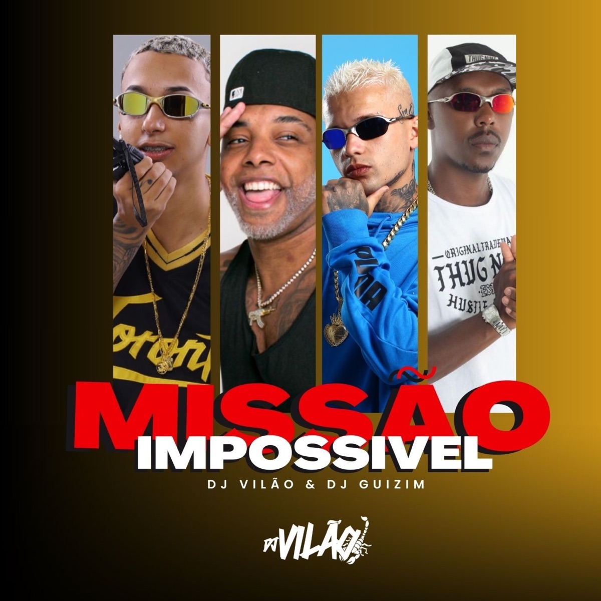 Missão Impossível (feat. Mc TH) - Single by DJ VILÃO, dj guizim & Mc Menor Thalis album cover