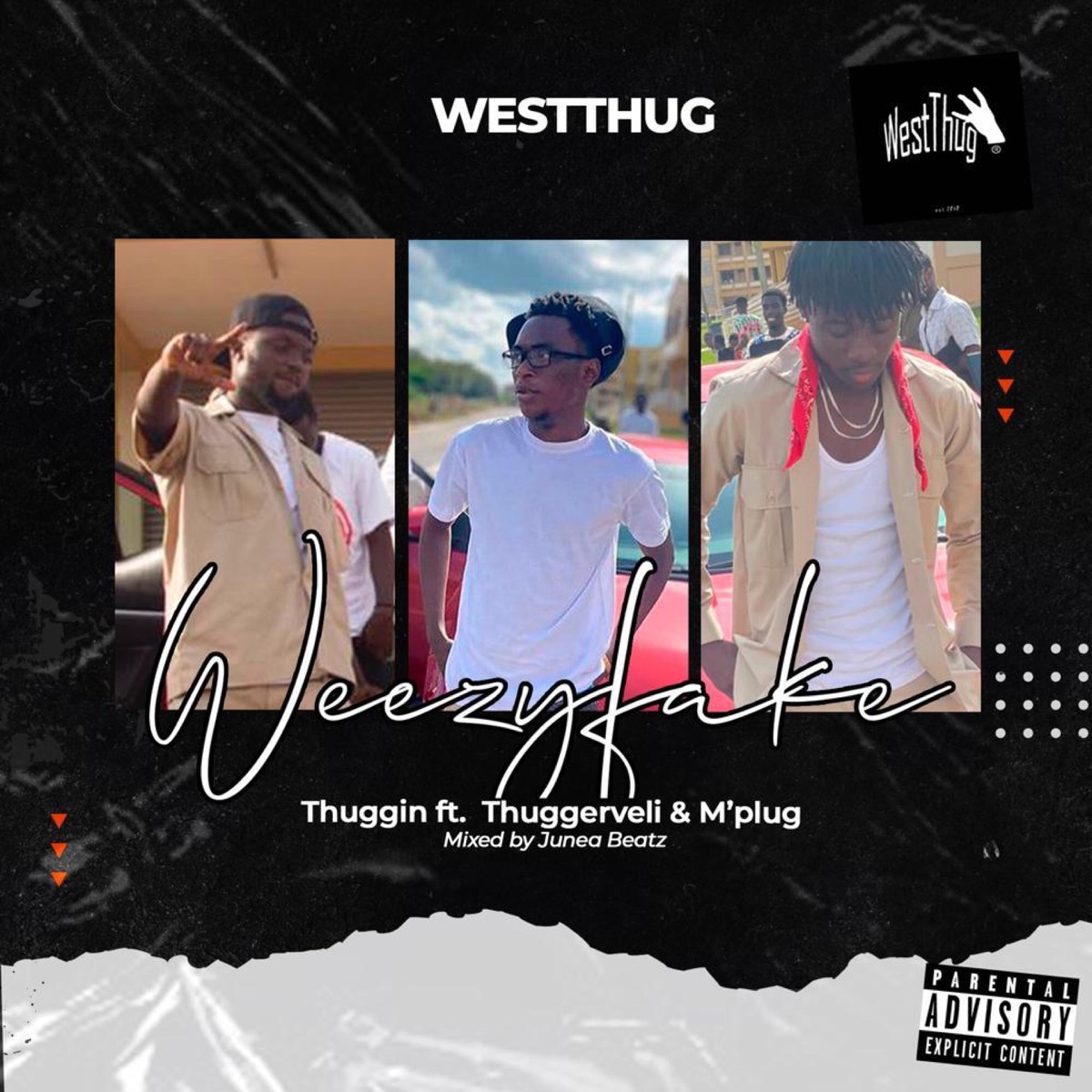 Thuggin (feat. Thuggerveli & M'plug) - Single by WeezyFake album cover