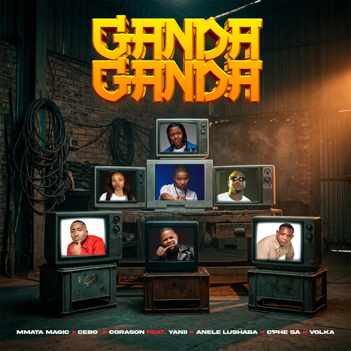 Ganda Ganda (feat. Anele Lushaba, C'phe SA, VOLKA & YANII) - Single by Mmata Magic, Cebo & Corason album cover
