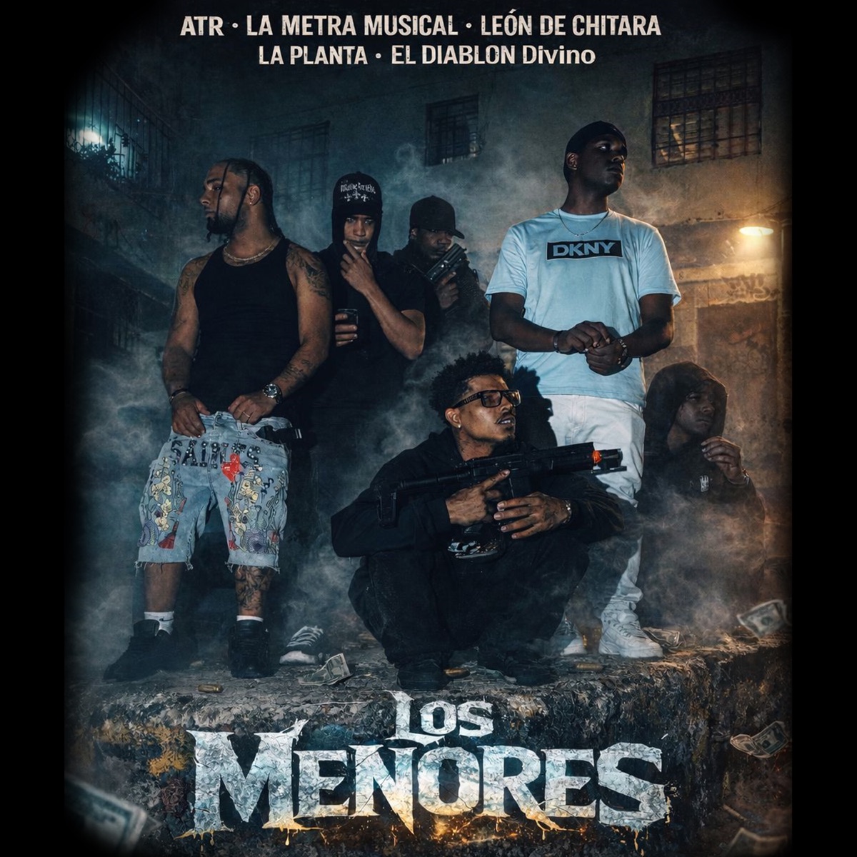 LOS MENORES - Single by Mc Joel La Planta, Leon Chitara, DIABLON DIVINO, ATR La Metra & Niño Controlando album cover