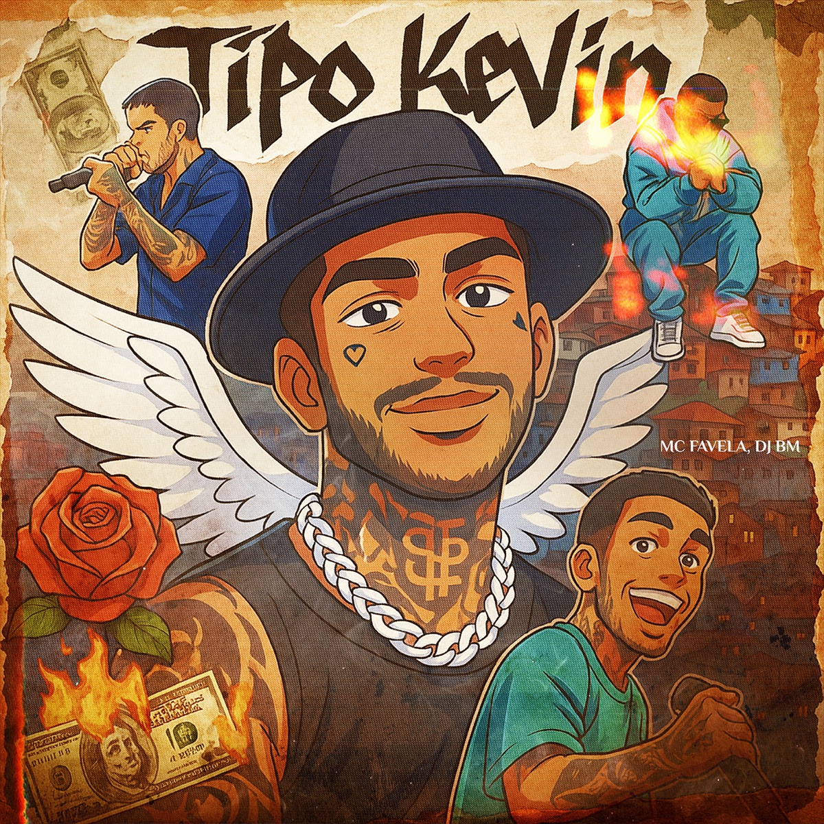 TIPO KEVIN - Single by MC FAVELA & DJ BM album cover