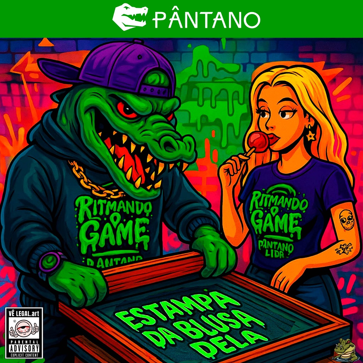 Estampa da Blusa Dela - Single by Pântano LTDA, Lucas Omp, 13 Dogg & DXVI album cover