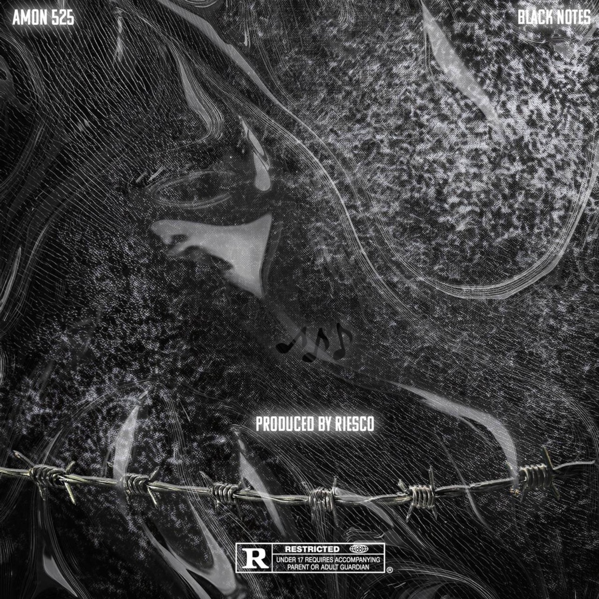 BLACK NOTES by Amon 525 & RIESCO album cover