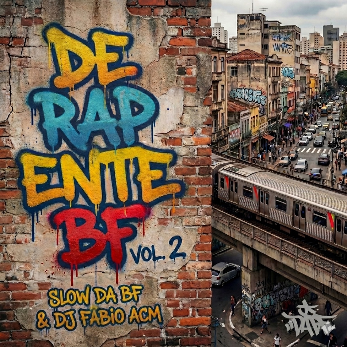DE RAP ENTE BAIXADA, Vol.2 by DJ Fábio ACM & Slow da BF album cover