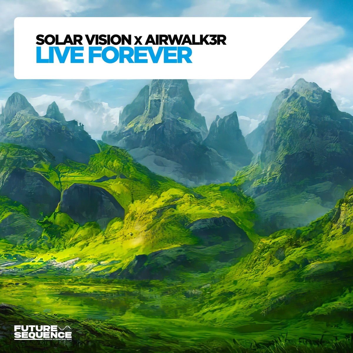 Live Forever - Single by Solar Vision & Airwalk3r album cover