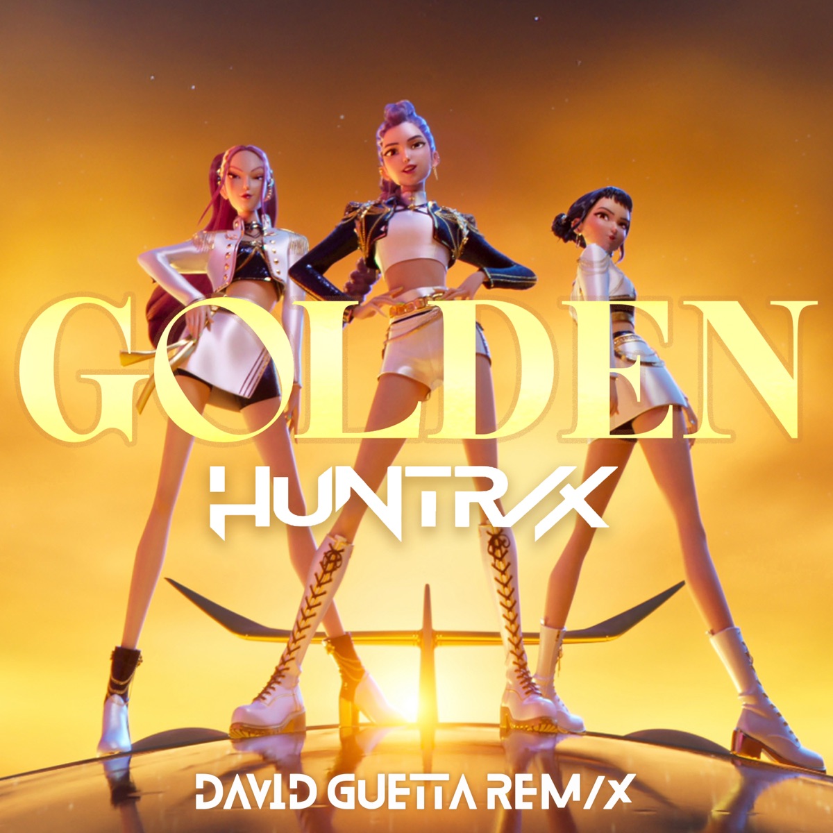 Golden [David Guetta REM/X (Extended) [from the Netflix film KPop Demon Hunters]] - Single by KPop Demon Hunters Cast, HUNTR/X & David Guetta album cover artwork