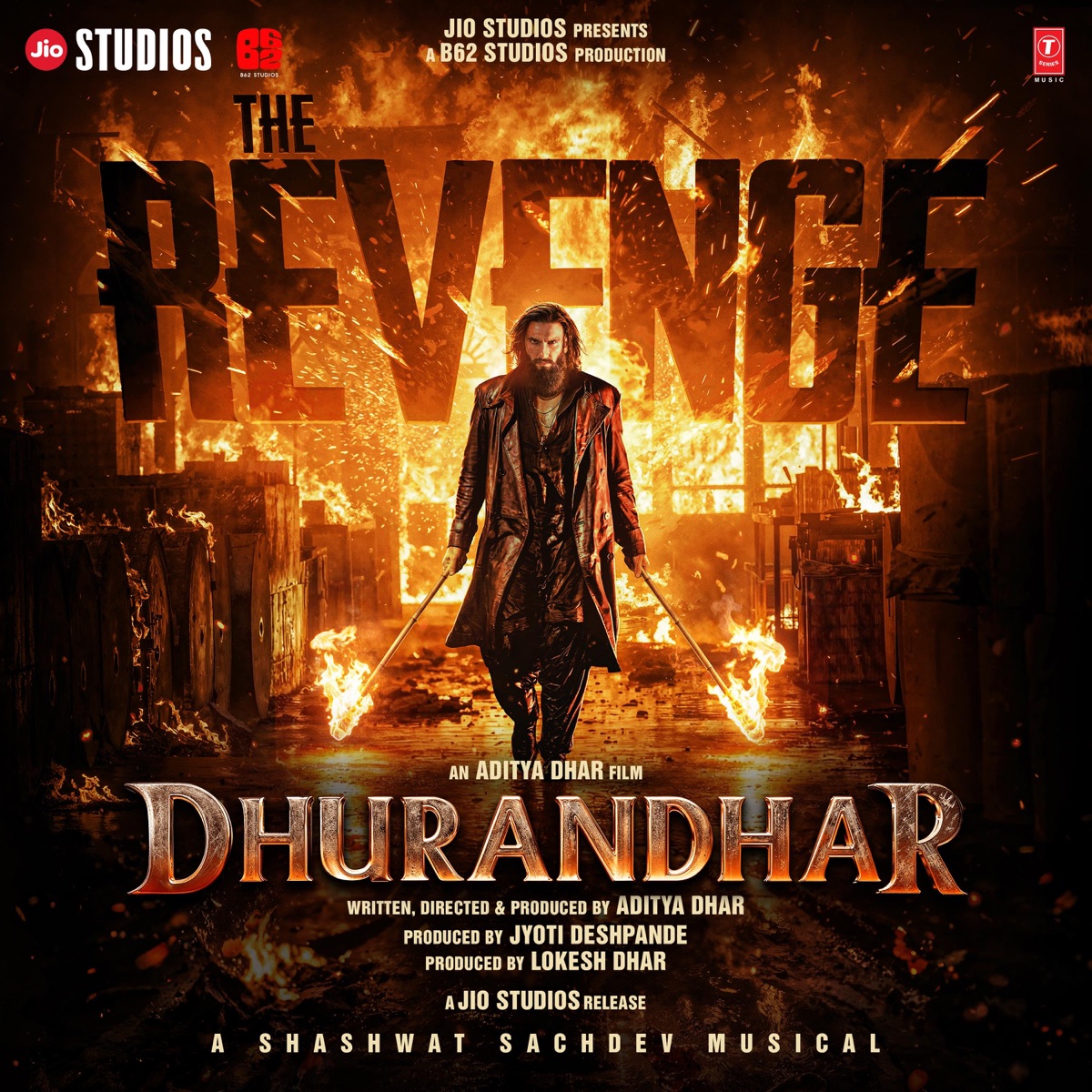 Dhurandhar The Revenge (Original Motion Picture Soundtrack) by Shashwat Sachdev & Irshad Kamil album cover