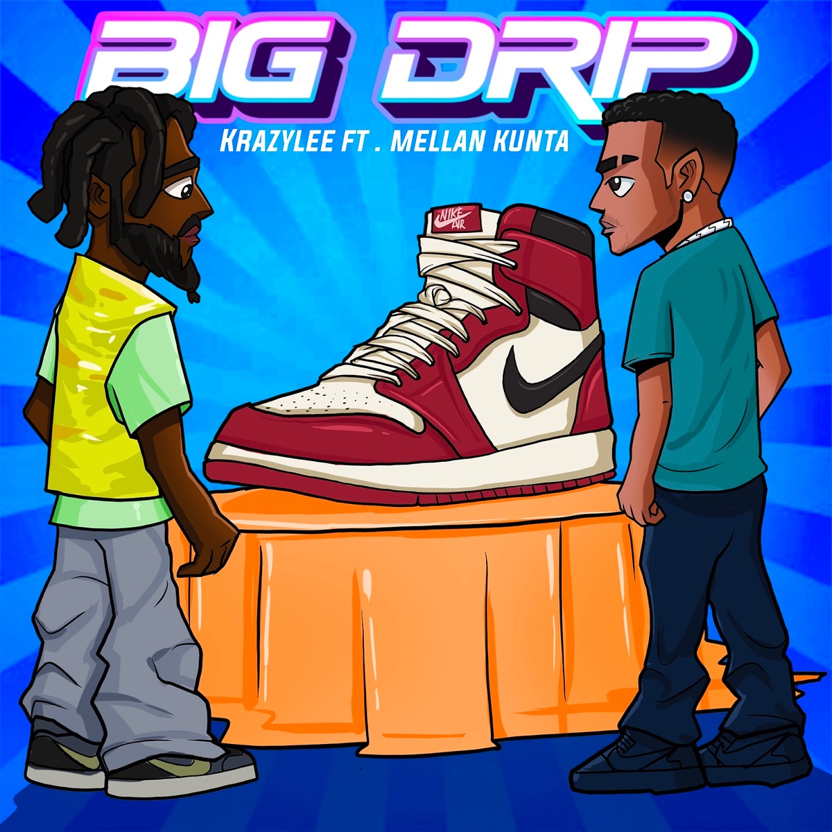 Big Drip - Single (feat. Mellan Kunta) - Single by krazylee album cover