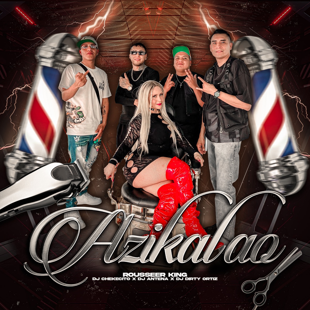 Azikalao - Single by DJ Antena, Rousseer king, Dj Chekesito & DjDirty Ortiz album cover