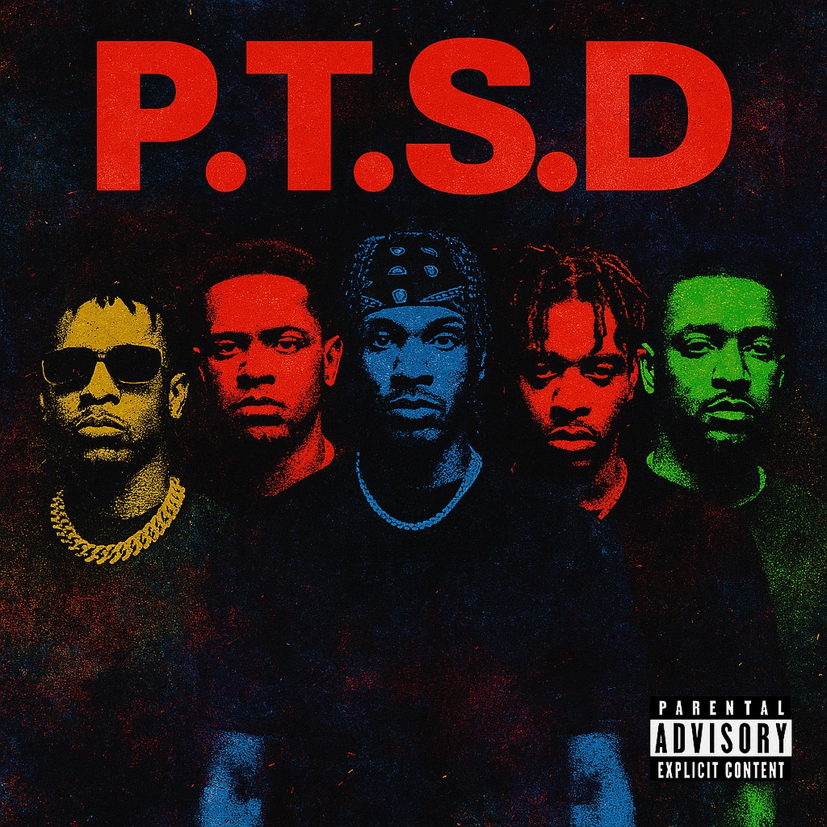 P.T.S.D DELUXE - EP by B1@CK TYVO album cover