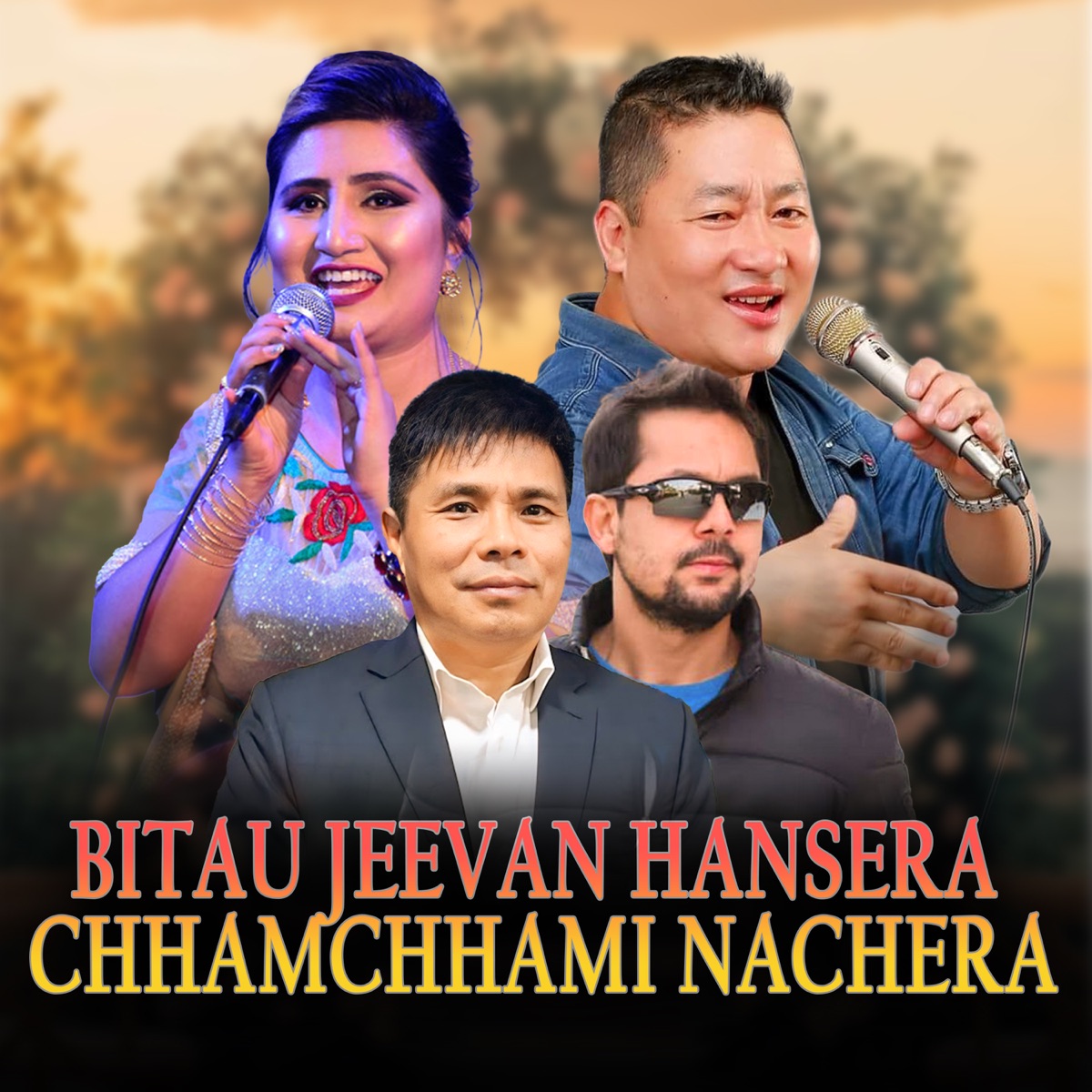 Bitau Jeevan Hansera, Chhamchhami Nachera - Single by Tek Tamang album cover
