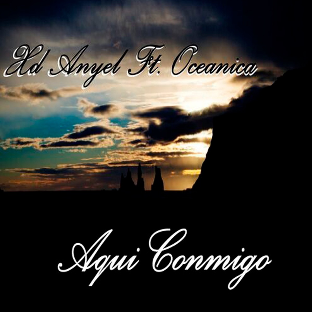 Aquí Conmigo (Remix) [feat. Oceanica] - Single by Xd Anyel album cover