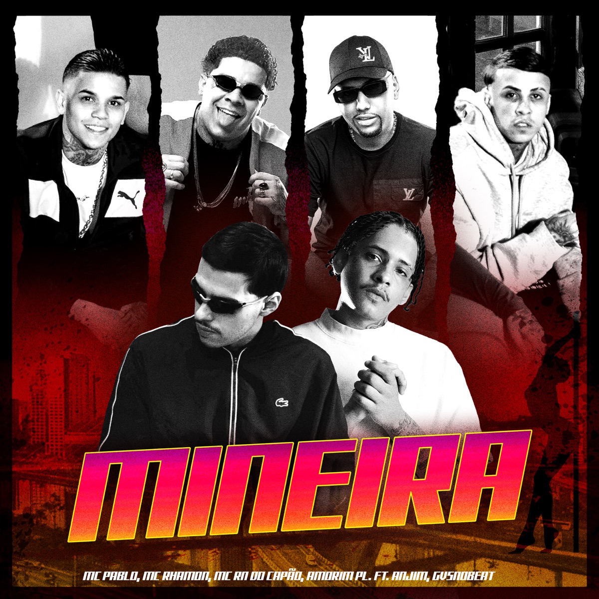Mineira (feat. Mc Anjim & GvsnoBeat) - Single by Amorim PL, MC Rhamon, MC RN DO CAPÃO & MC Pablo album cover