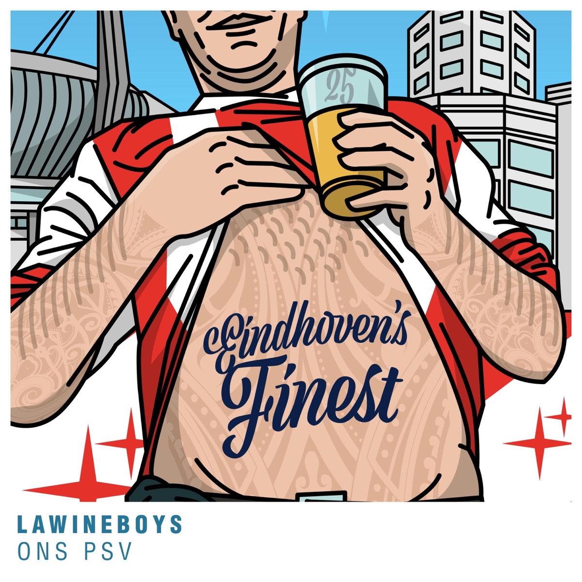 Ons PSV - Single by EINDHOVEN'S FINEST & Lawineboys album cover
