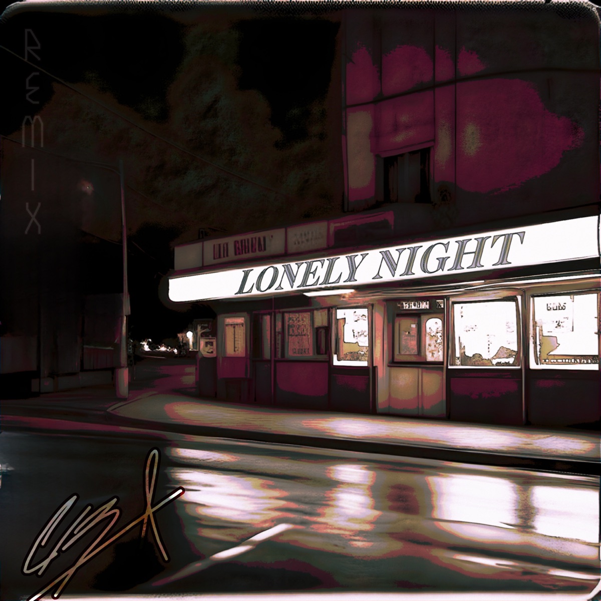 Lonely night (Remix) - Single by Alexis CB album cover