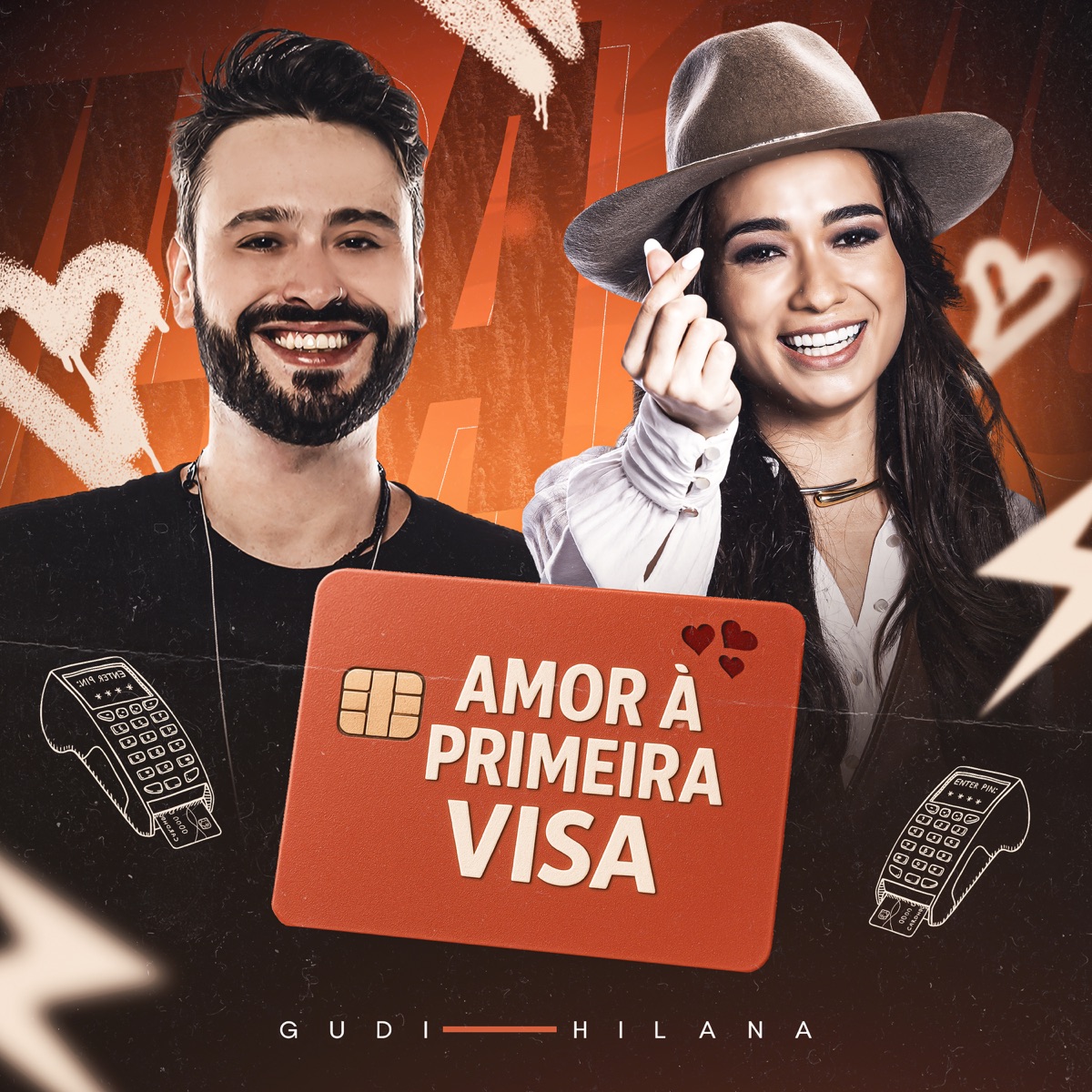 Amor à Primeira Visa - Single by Gudi & Hilana album cover