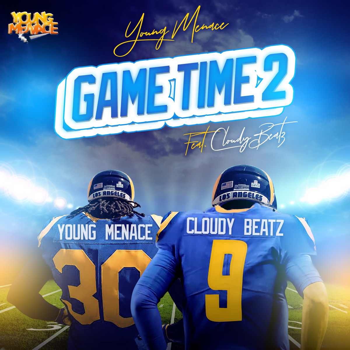 Game Time 2 (feat. Cloudy Beatz) by Young Menace album cover