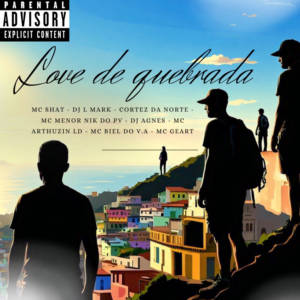 Love de Quebrada - Single by MC Shat, Dj Agnes, DJ L Mark, Mc Arthuzin Ld, Cortez Da Norte, MC Geart, Mc biel do v.a & Mc Nik do PV album cover