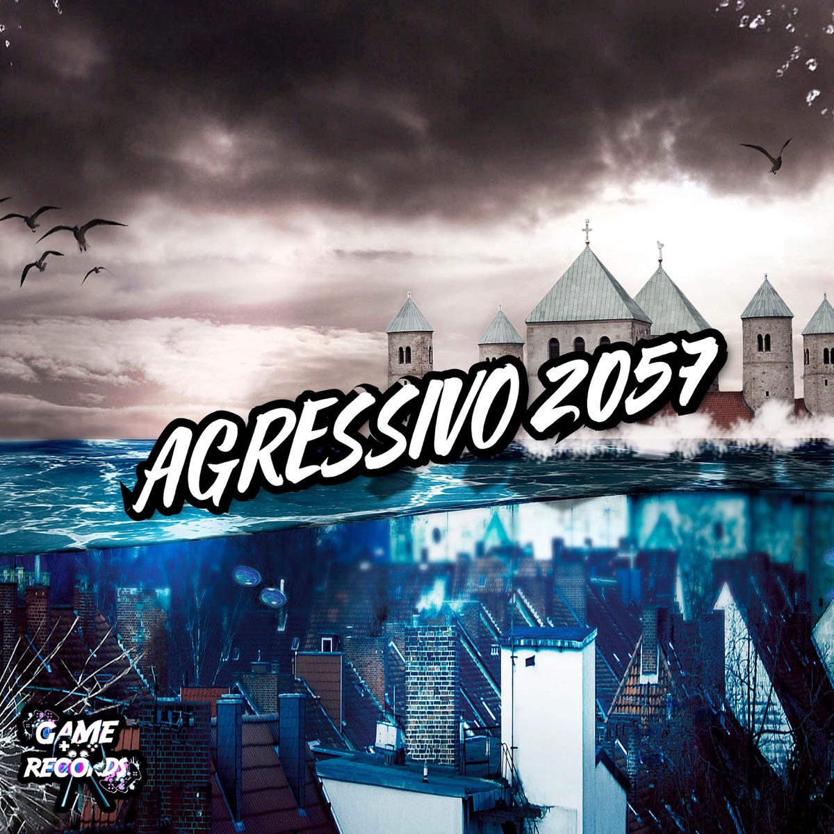 Agressivo 2057 (feat. Game Records) - Single by DJ Deyvin Zs, MC SANTOSZ & Mc Magrinho album cover