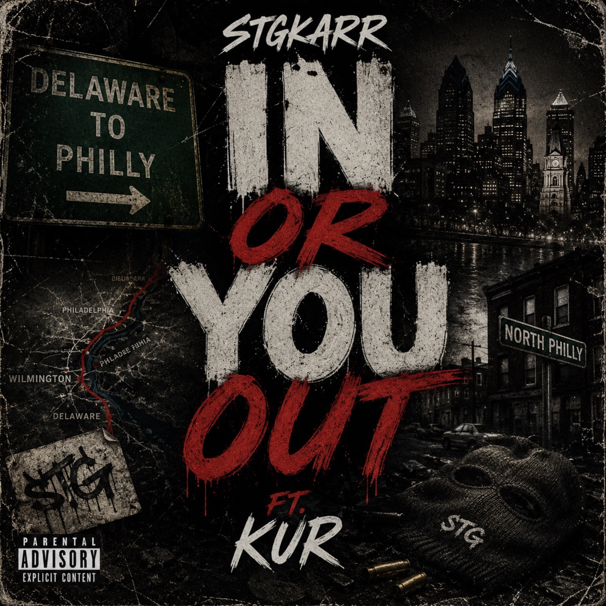 In Or You Out (feat. Kur) - Single by STGKARR album cover artwork