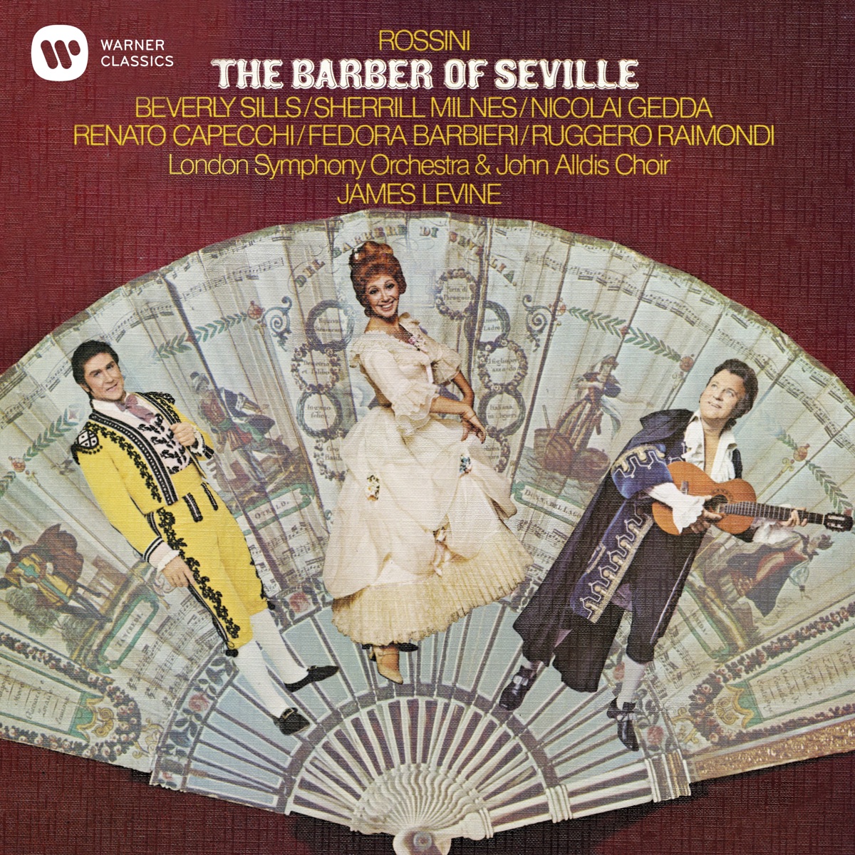 Rossini: Il barbiere di Siviglia by Beverly Sills, James Levine, John Alldis Choir, London Symphony Orchestra & Nicolai Gedda album cover