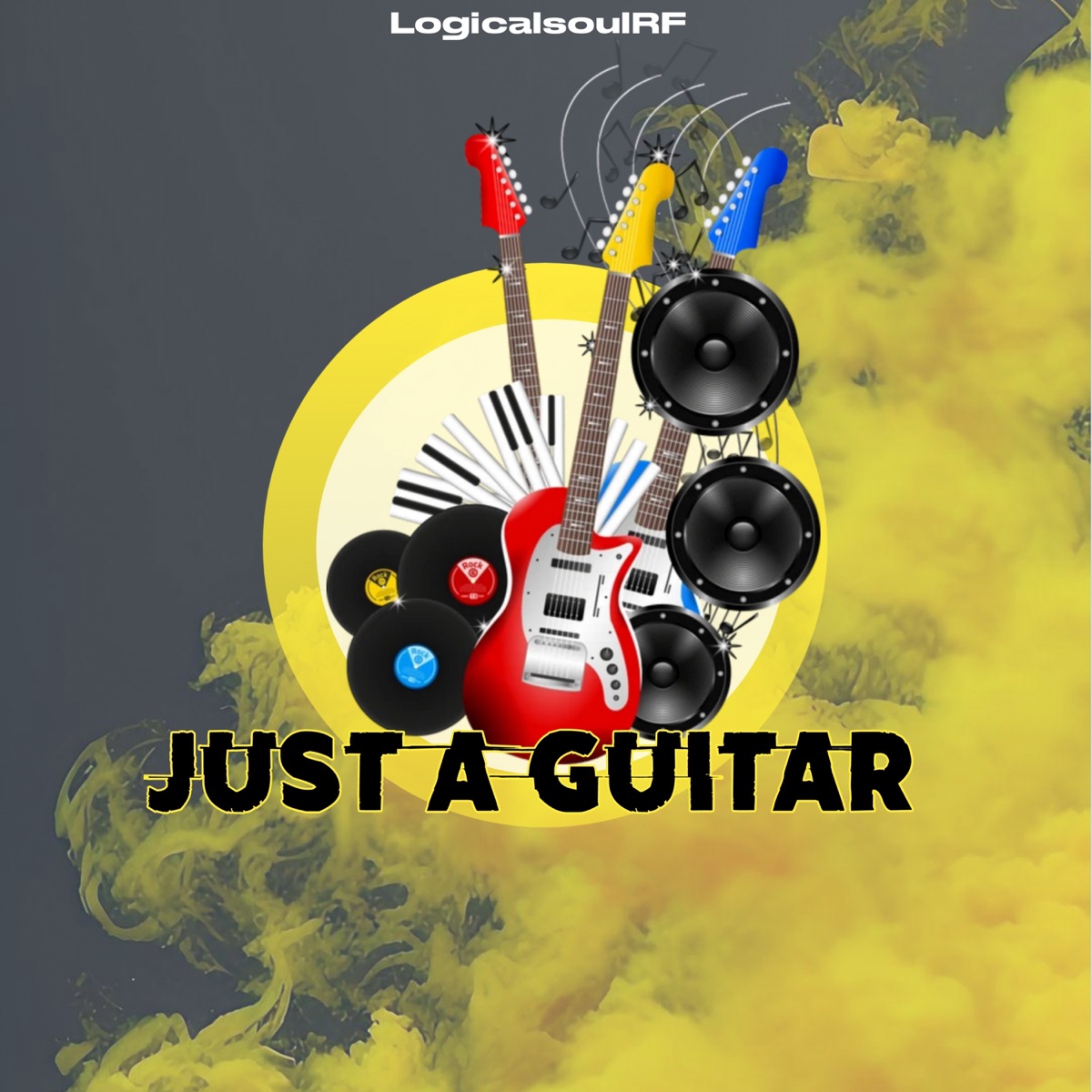 Just A Guitar (Radio Edit) - Single by LogicalSoulRF album cover