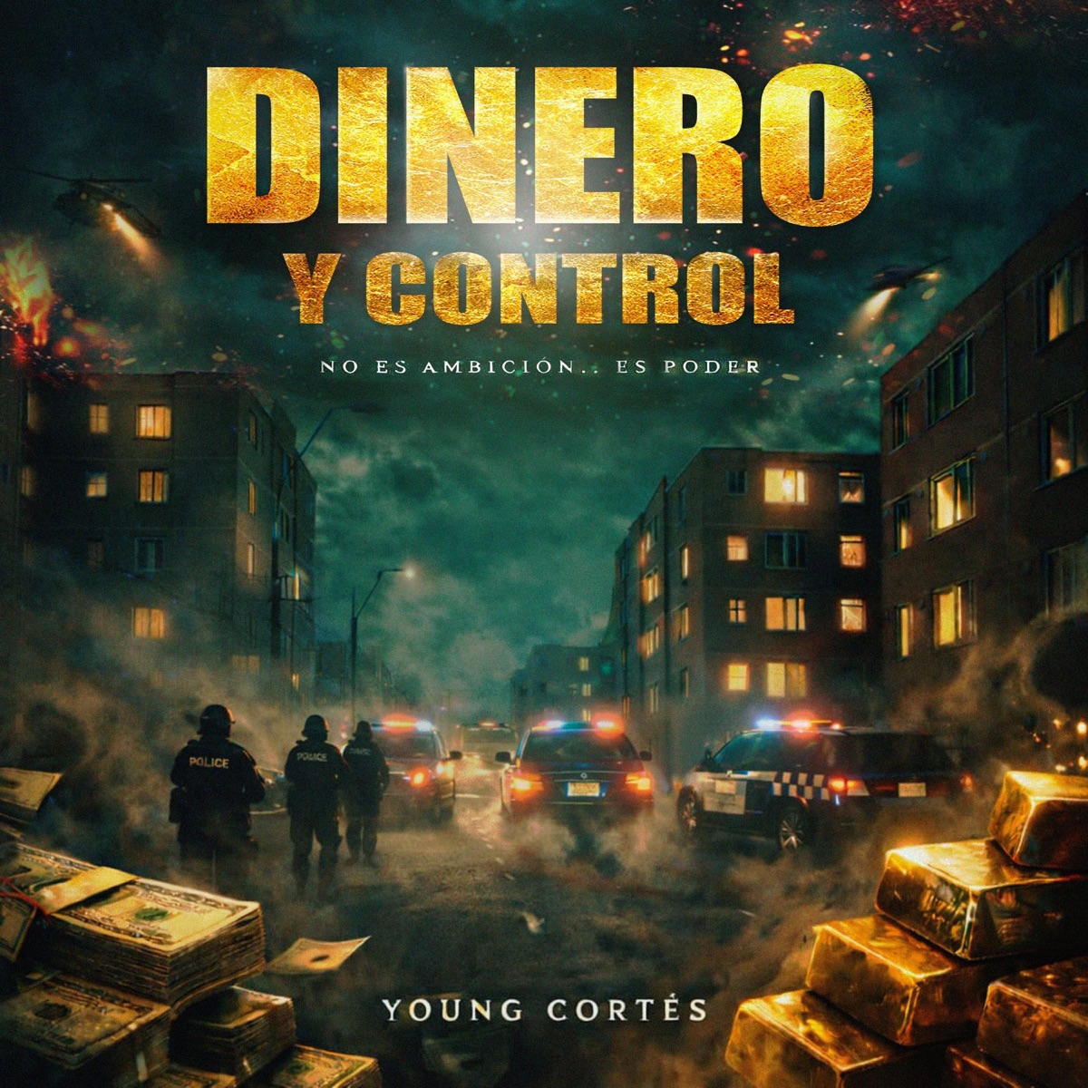 Dinero y Control - Single by Young Cortés album cover