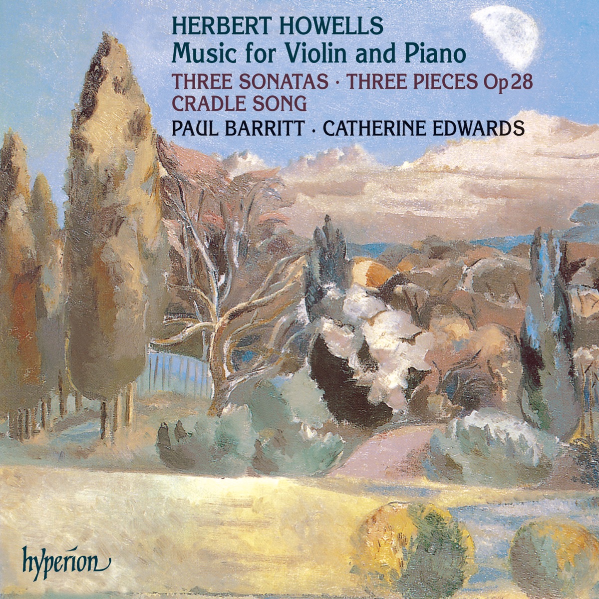 Howells: Music for Violin & Piano by Paul Barritt & Catherine Edwards album cover