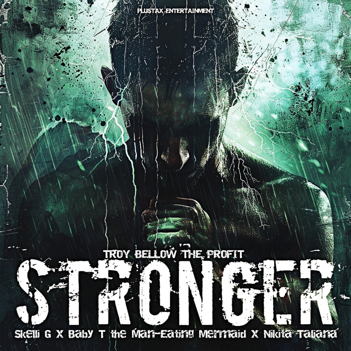 STRONGER (feat. Skelli G, Baby T the MAN-EATING Mermaid, Nikita Taliana & Risktaker Rockstarz) - Single by Troy Bellow the Profit album cover