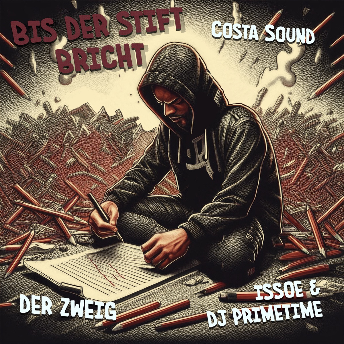 Bis der Stift bricht (feat. DJ Primetime) - Single by Costa Sound, Issoe & Der Zweig album cover