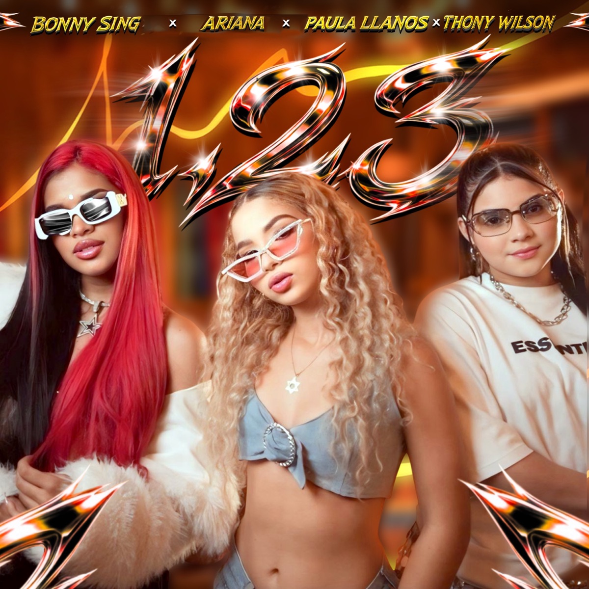 123 - Single by Bonny Sing, AriAna, Paula LLanos & Thony Wilson album cover