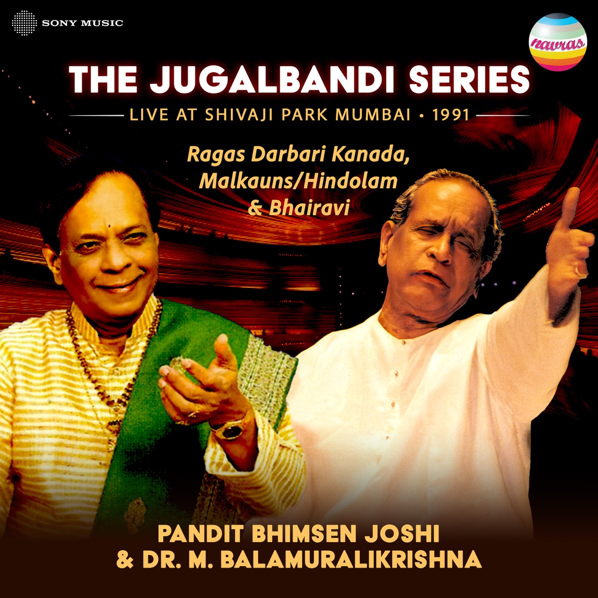 Jugalbandi Series (Live at Shivaji Park, Mumbai, 1991) by Pt. Bhimsen Joshi & Dr. M. Balamuralikrishna album cover