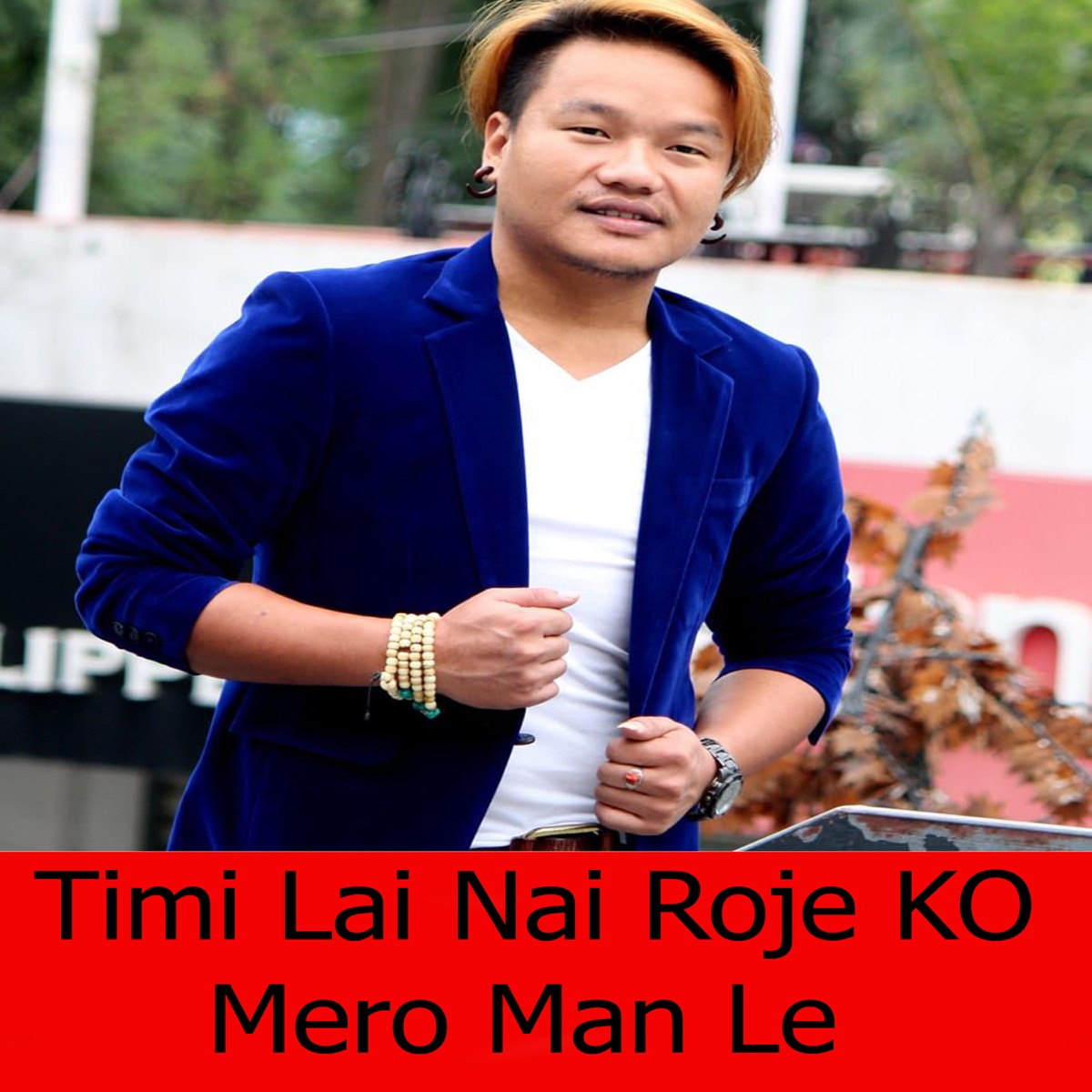 Timi Lai Nai Roje KO Mero man Le - Single by Kiran Nepali album cover