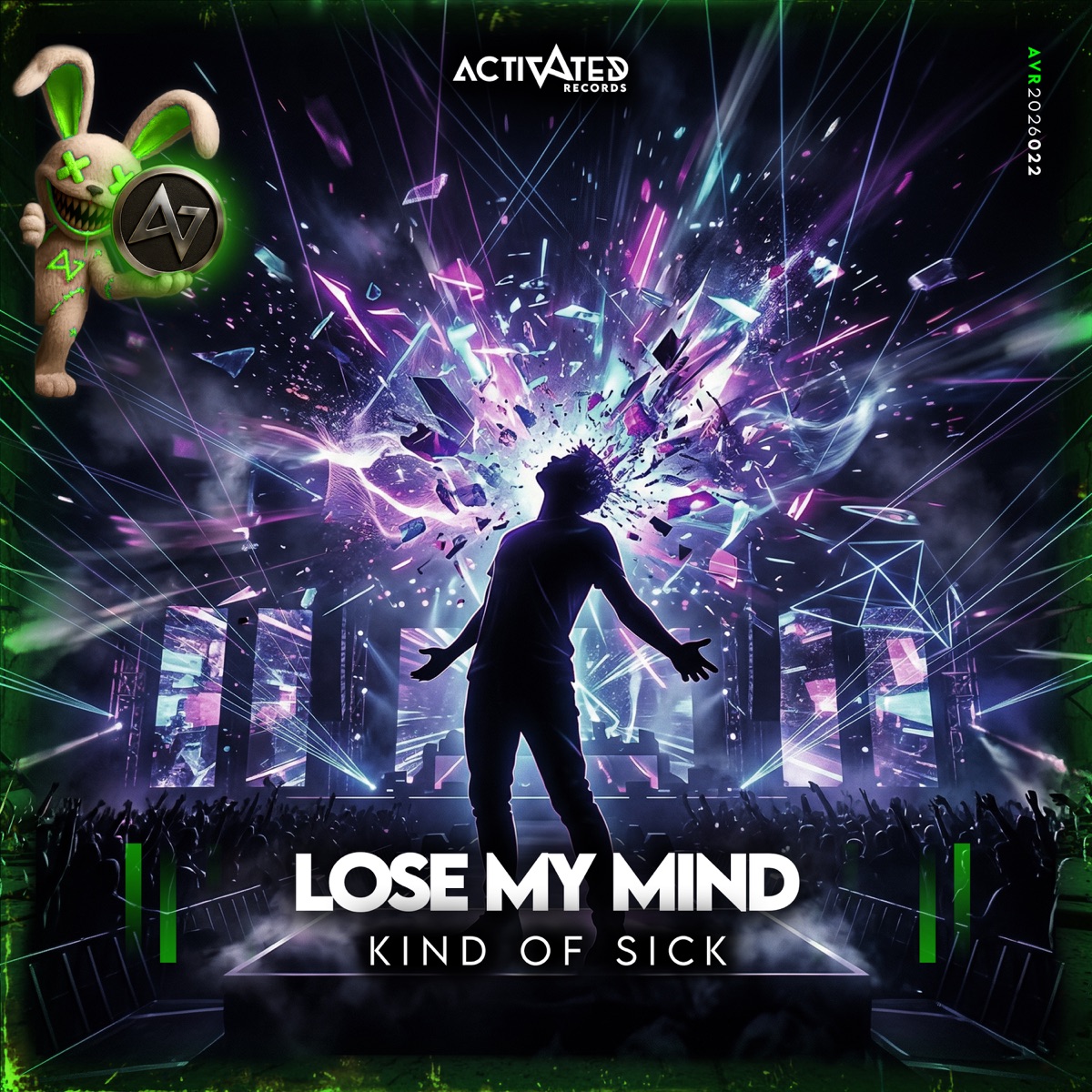 LOSE MY MIND - Single by Kind of Sick & Activated Records album cover