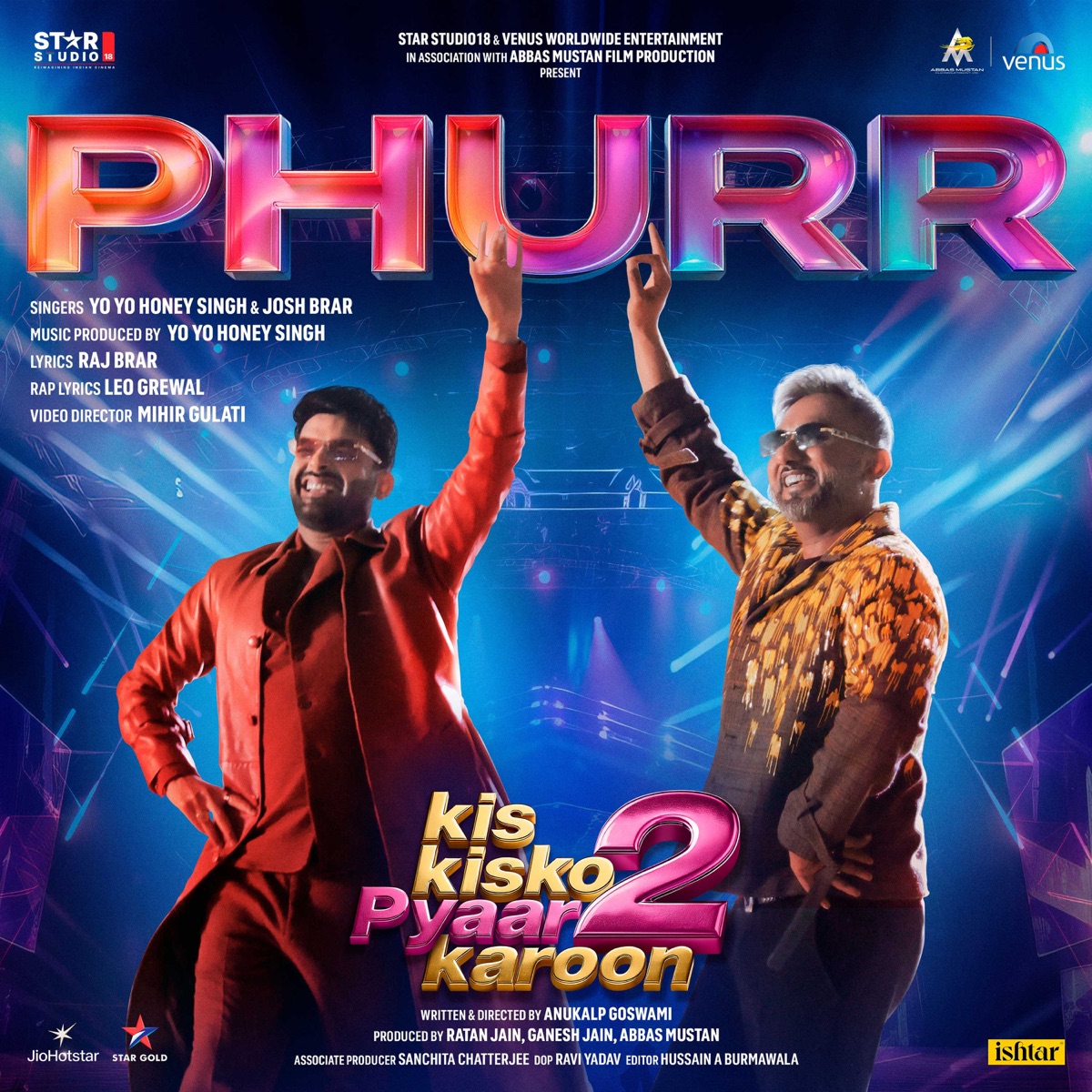 Phurr (From the Movie “Kis Kisko Pyaar Karoon 2”) - Single by Yo Yo Honey Singh, Josh Brar, Raj Brar & Leo Grewal album cover